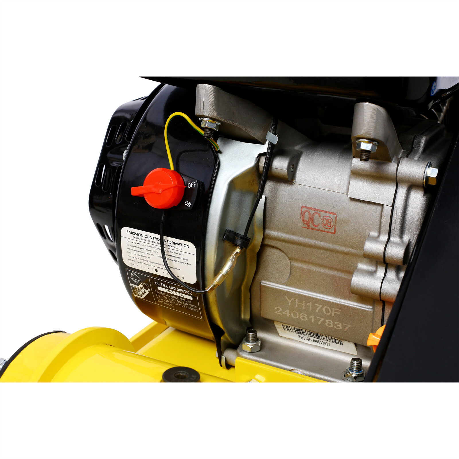 Plate Compactor Plate Tamper 7HP Walk-Behind Rammer 4-Stroke Gasoline Engine