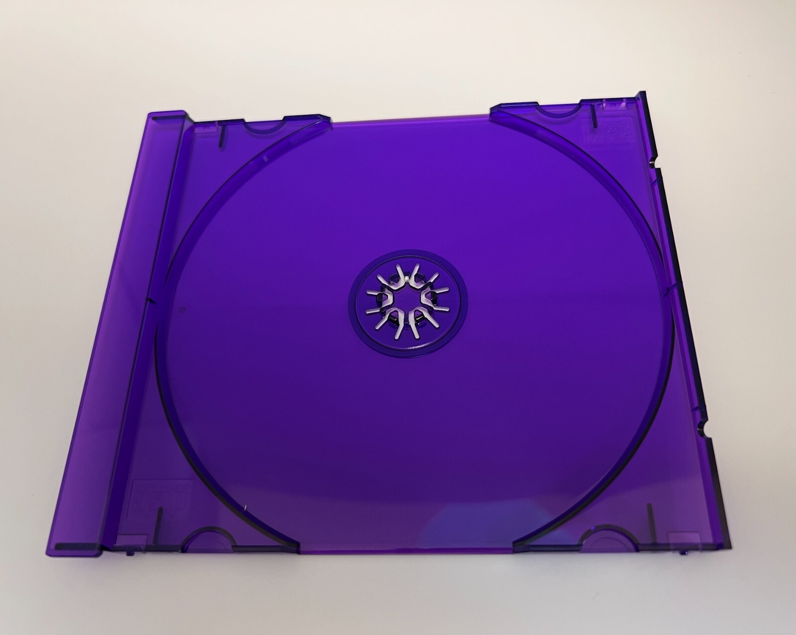 10 NEW STANDARD CD TRAY TRANSPARENT PURPLE WITH CDA, 1062L-PURPLETRAY MADE IN US