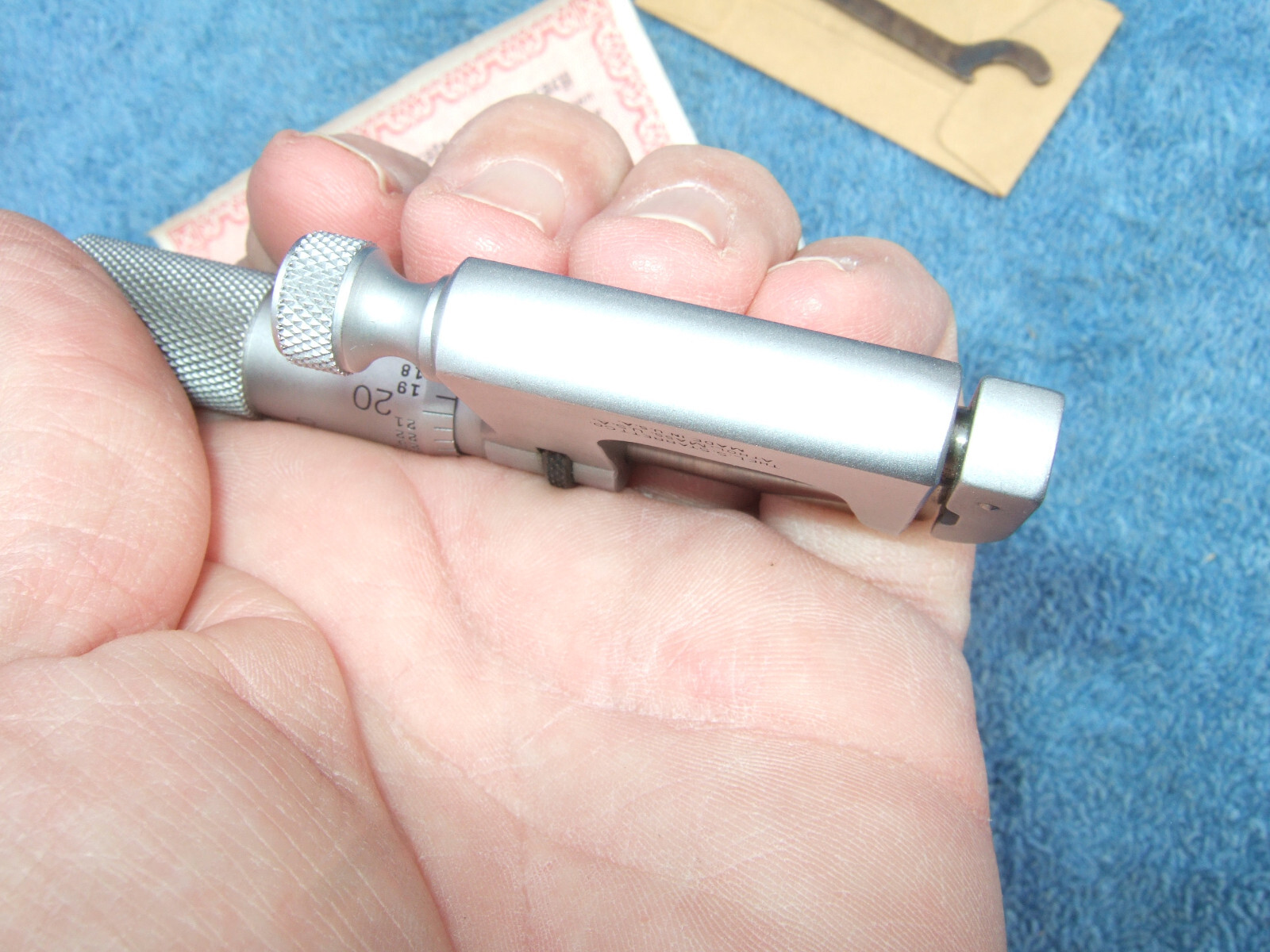 STARRETT No.220 MUL-T-ANVIL MICROMETER 0-1” 001″ No 220A-RL MACHINIST TOOLMAKER