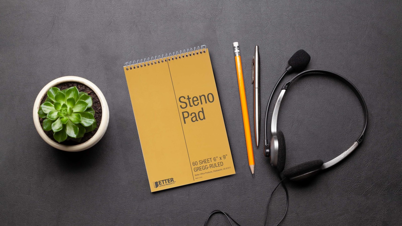 Spiral Steno Pads, 8 Pack, 6 x 9 inches, 60 Sheets, White Paper, Gregg Rule, …