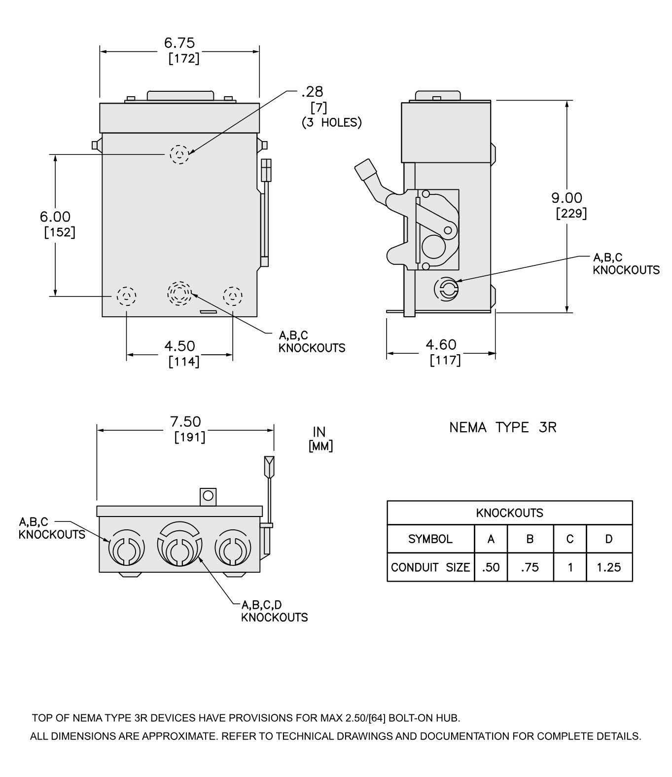 Square D D221NRB General Duty Safety Switch 240VAC 30A 2P