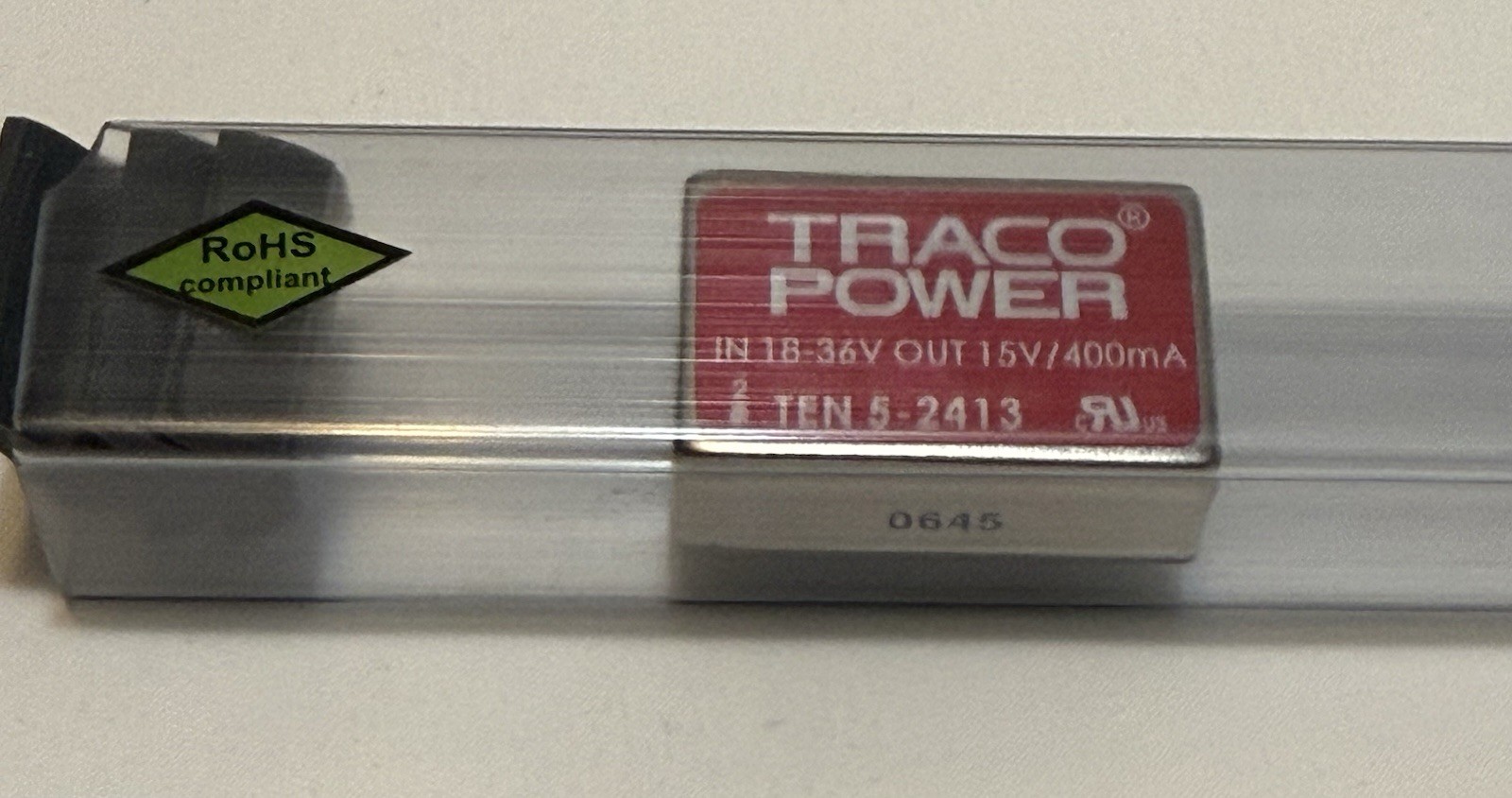 Brand New 1 PC TEN 5-2413 TRACO POWER DC DC CONVERTER 15V 6W ROHS 400mA Tested