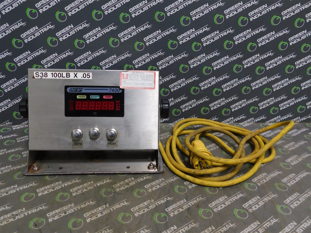 USED Doran Scales Inc. 7400XLM Digital Scale Indicator nMAX 10000d 115-230 VAC