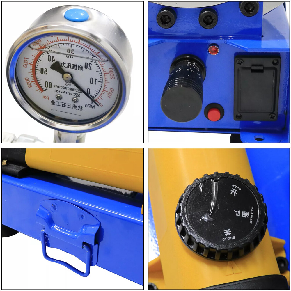 New 5600KN Hydraulic Hose Crimper Pipe Clamping Machine w/ 8 Sets Dies 10mm-30m