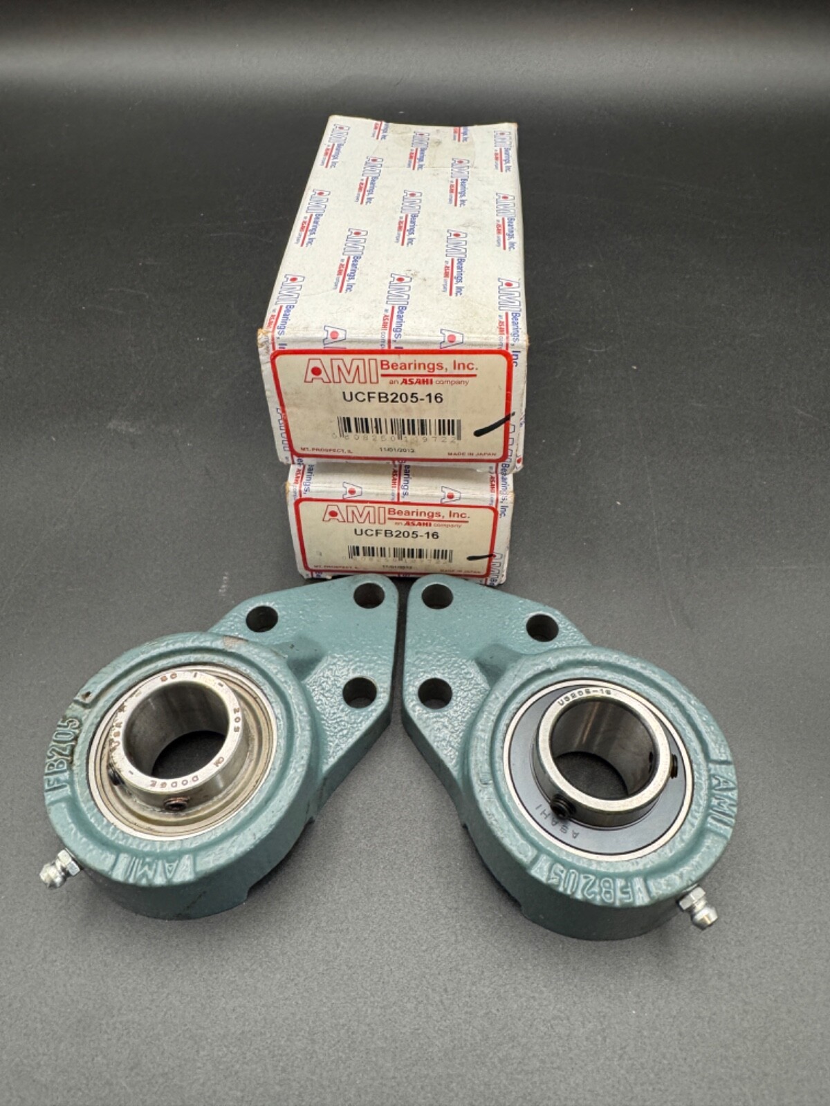 2 NEW UG205-16 – AMI – 1″ NORMAL DUTY WIDE ECCENTRIC COLLAR BRG INSERT