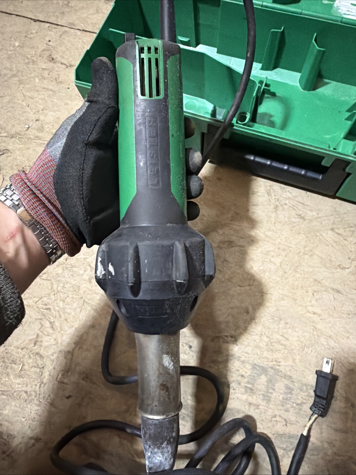 Leister Triac ST 141.228 Plastic Welder with Nozzle & Carrying Case