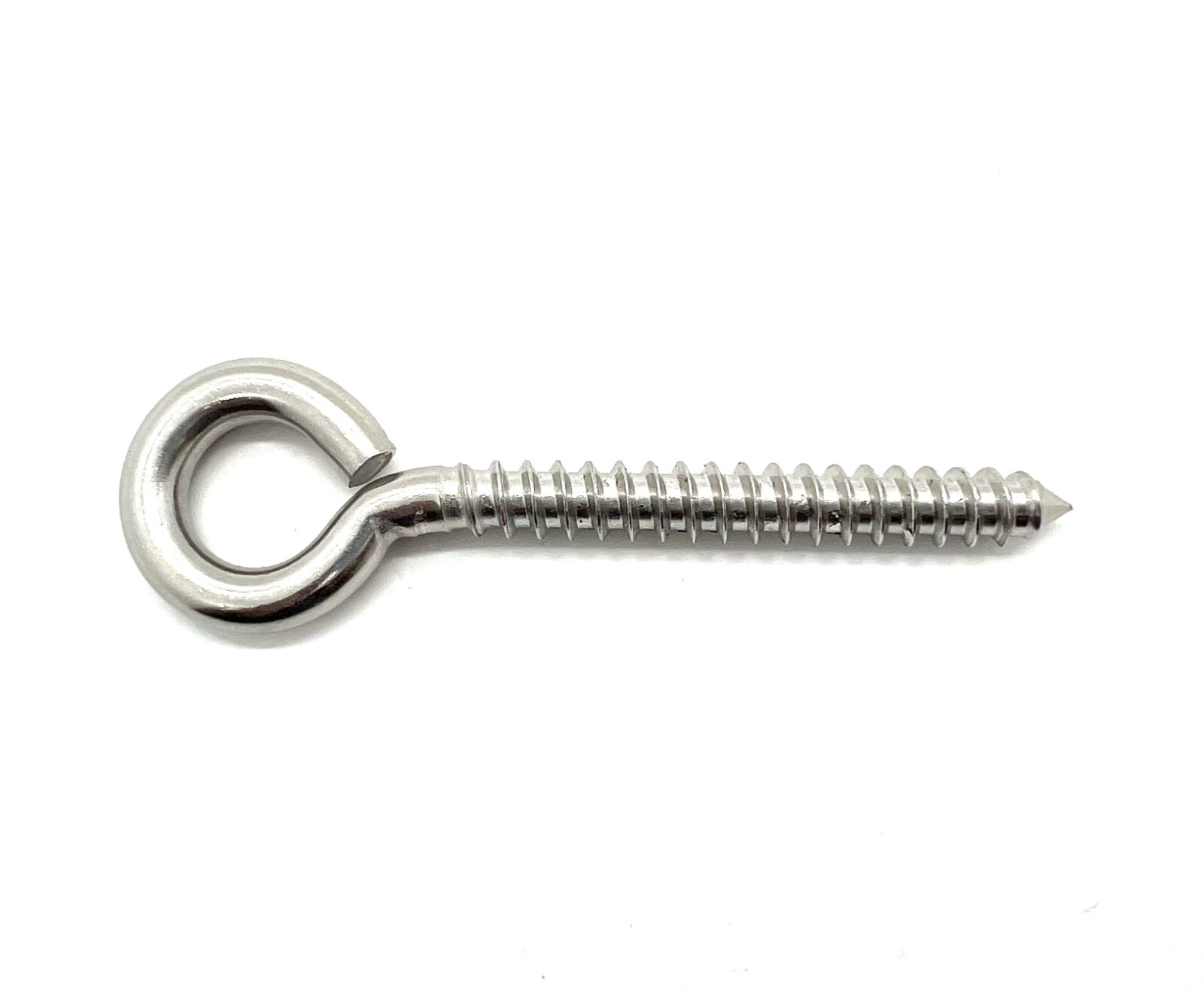 Type 316 Stainless Steel Lag Screw Eye Bolt 1/4″ x 3″