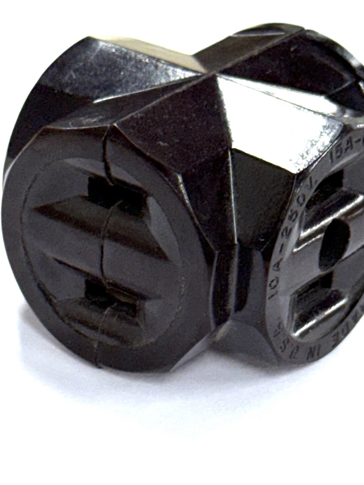 Vintage Bakalite Eagle GE Leviton Outlet Wall Hugger Tap Plugs Adapter USA