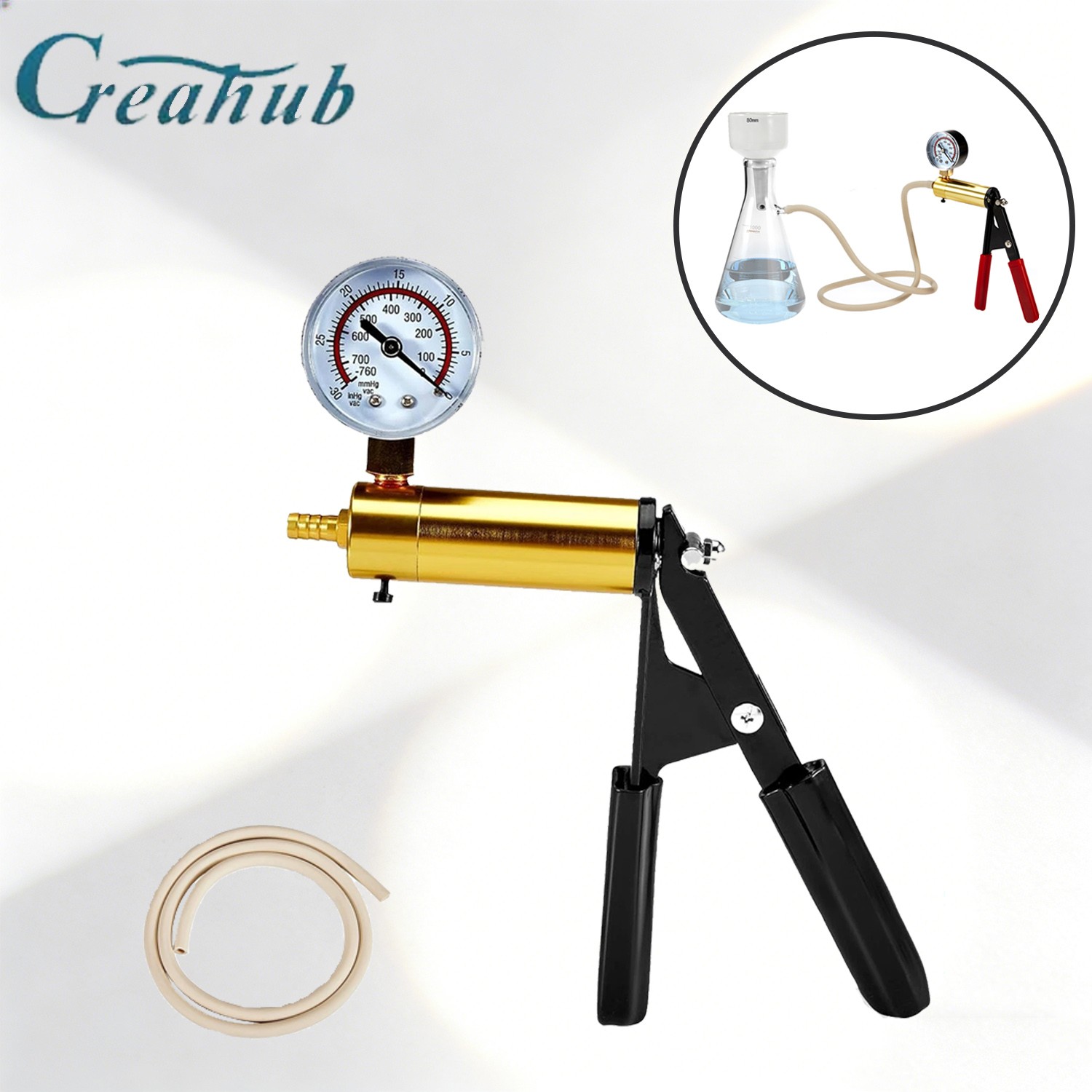 Lab Manual Hand Vacuum Pump Lab Hand-held Vacuum Pump Pressure Suction Pumps US