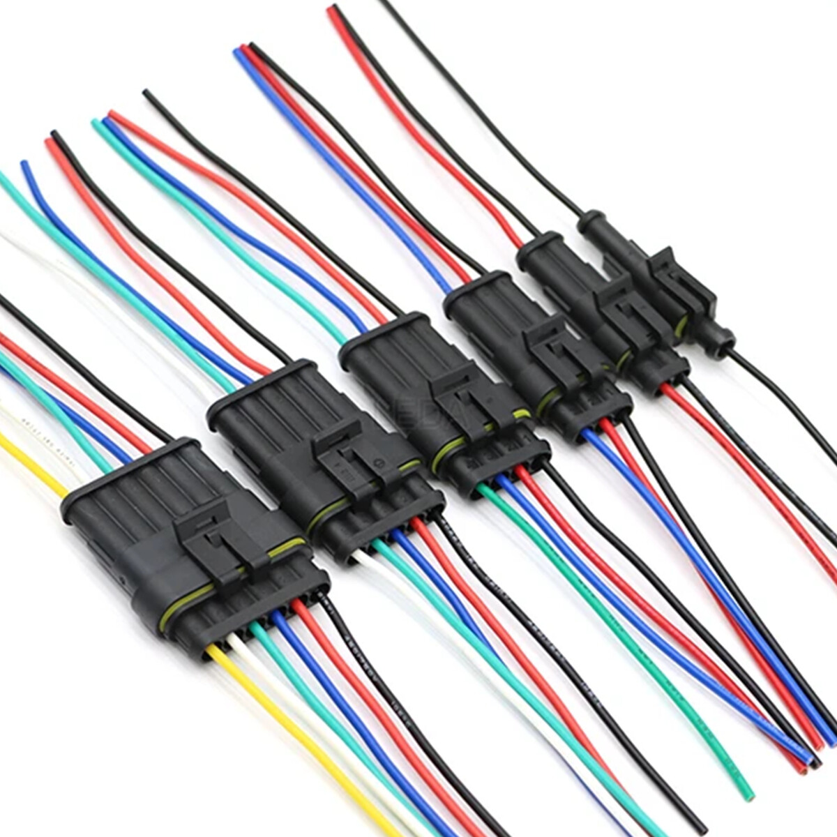 5/10Set Car Automotive 1/2/3/4/5/6Pin Waterproof Electrical Wire Connectors Plug