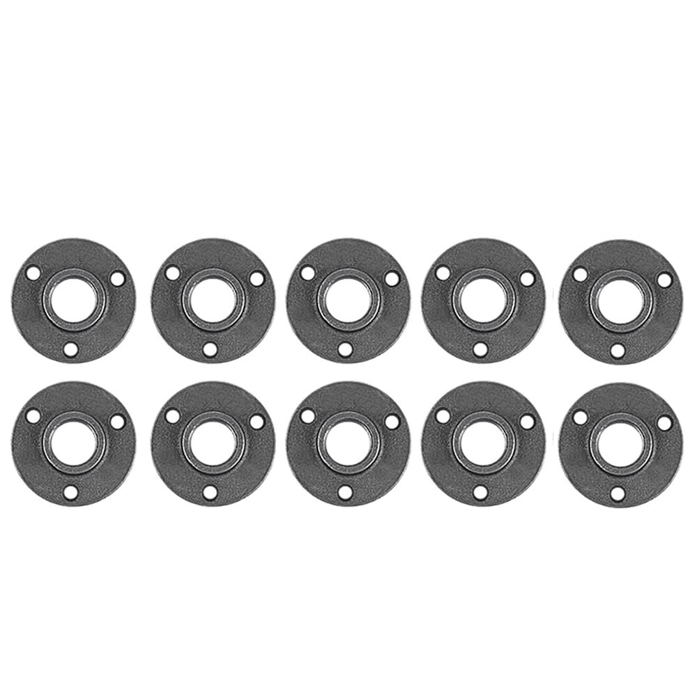10 Pack 3/4 inches Malleable Cast Iron Pipe Flange, Industrial Pipe Flanges f…