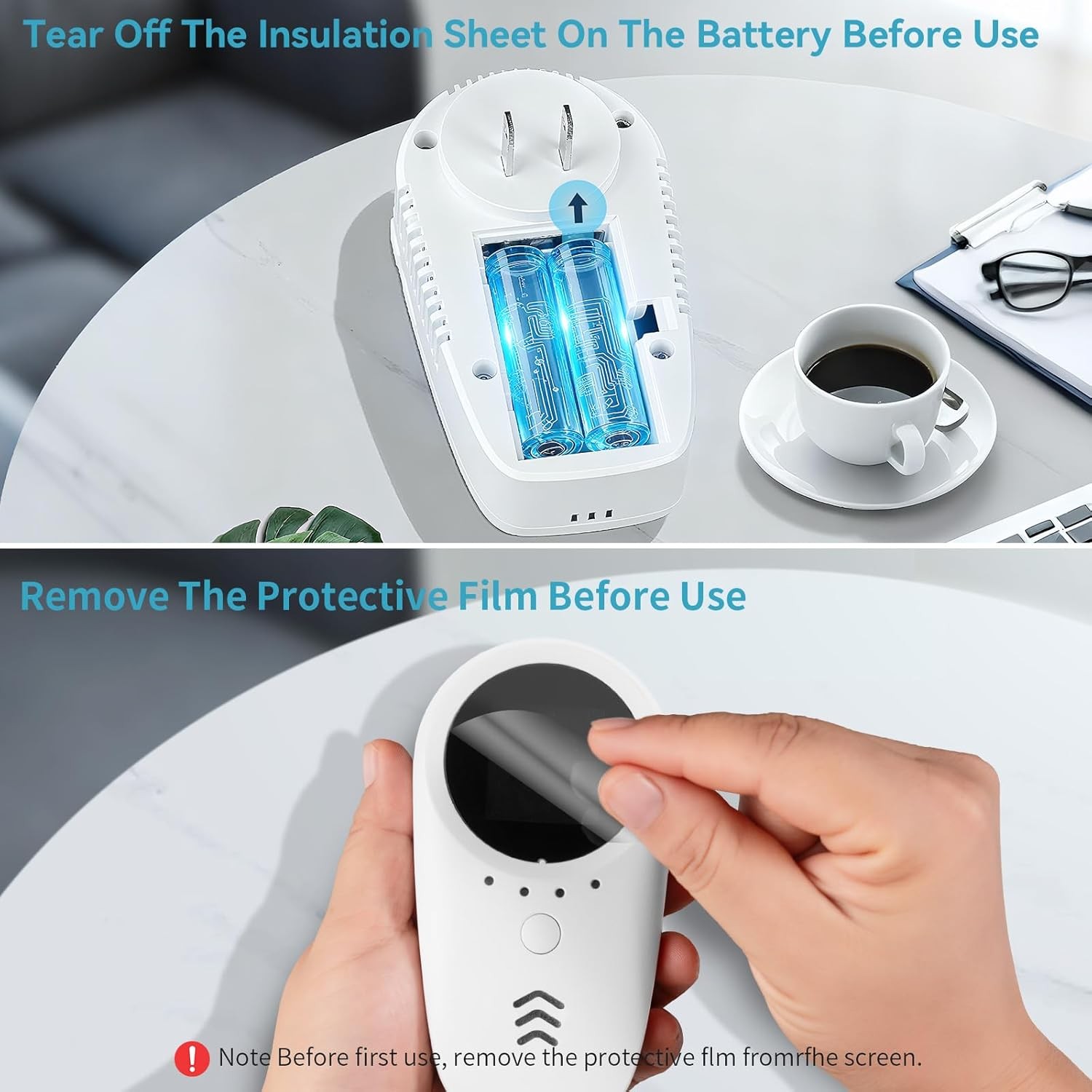 5-in-1 Carbon Monoxide Detector Warning Alarm Sensor LED Digital Gas Detector US