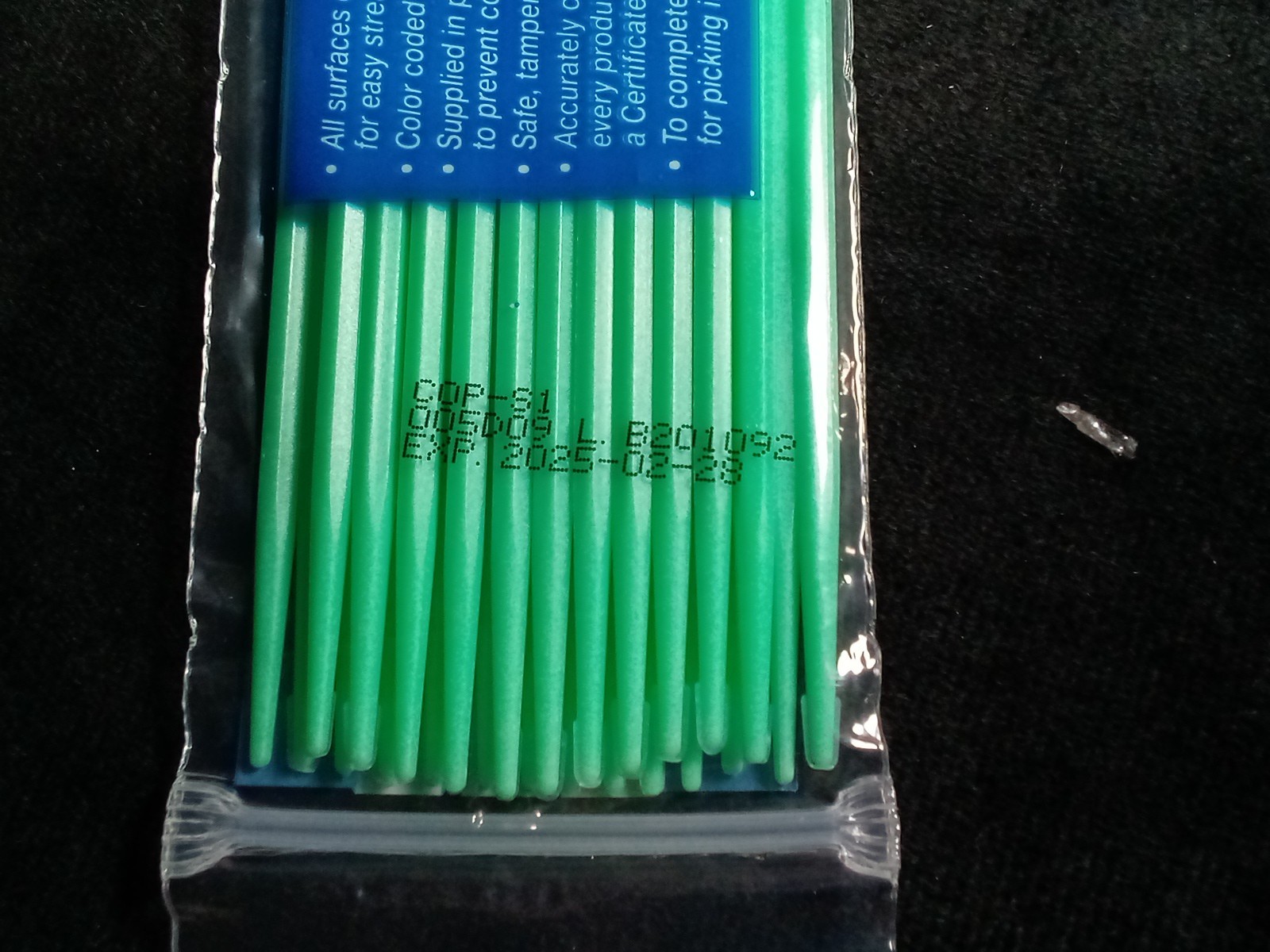COPAN COP-S1 Disposable Inoculation Loops & Needles 10 Packs of 25 Light Green