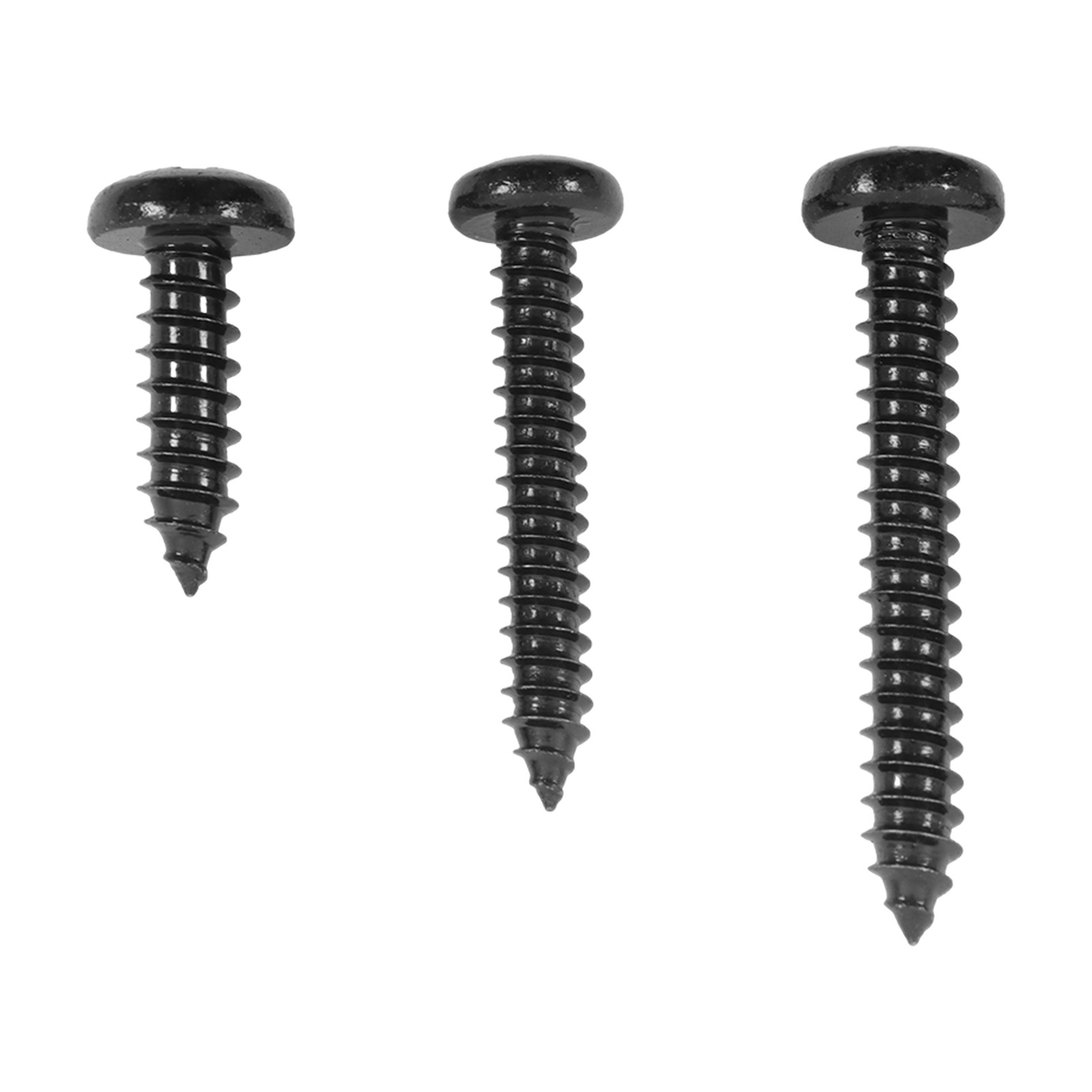 550Pcs 304 Stainless Steel Black Wood Screws, Phillips Pan Head Assortment Kit