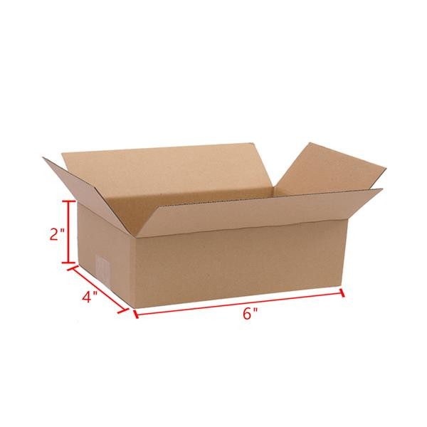 100 Corrugated Cardboard Paper Boxes 6x4x2 inches Carton Shipping Boxes Durable
