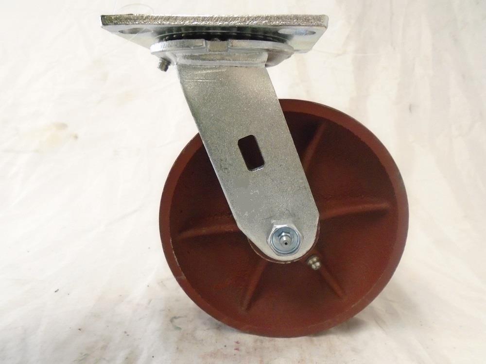 6″ x 2″ Swivel Caster Ductile Steel Wheel (2) & Rigid (2) 1400lbs Each Tool Box