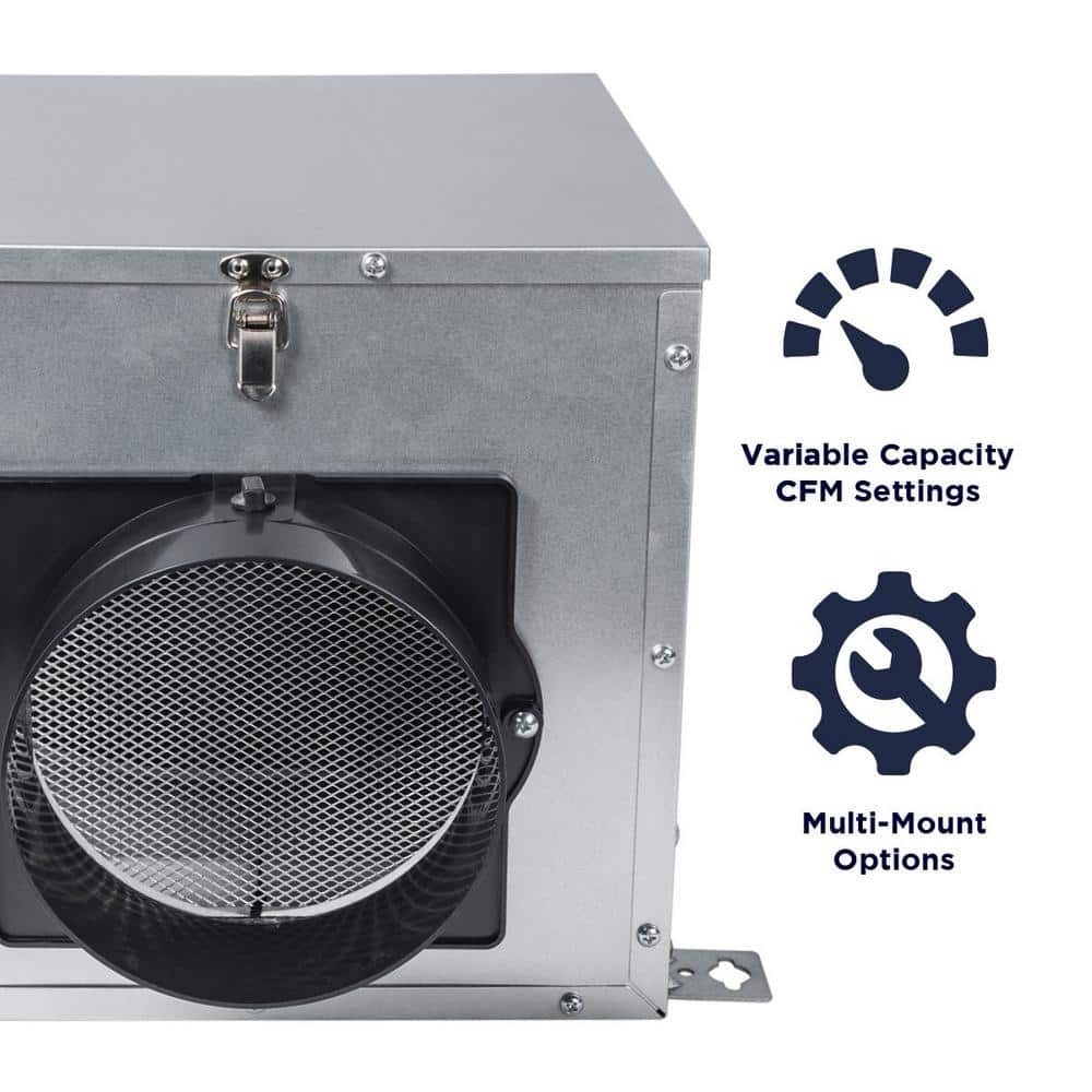 QUF 100X 50/80/100 CFM Wall Ceiling Mount Fresh Air Supply Fan Temp And Humidity