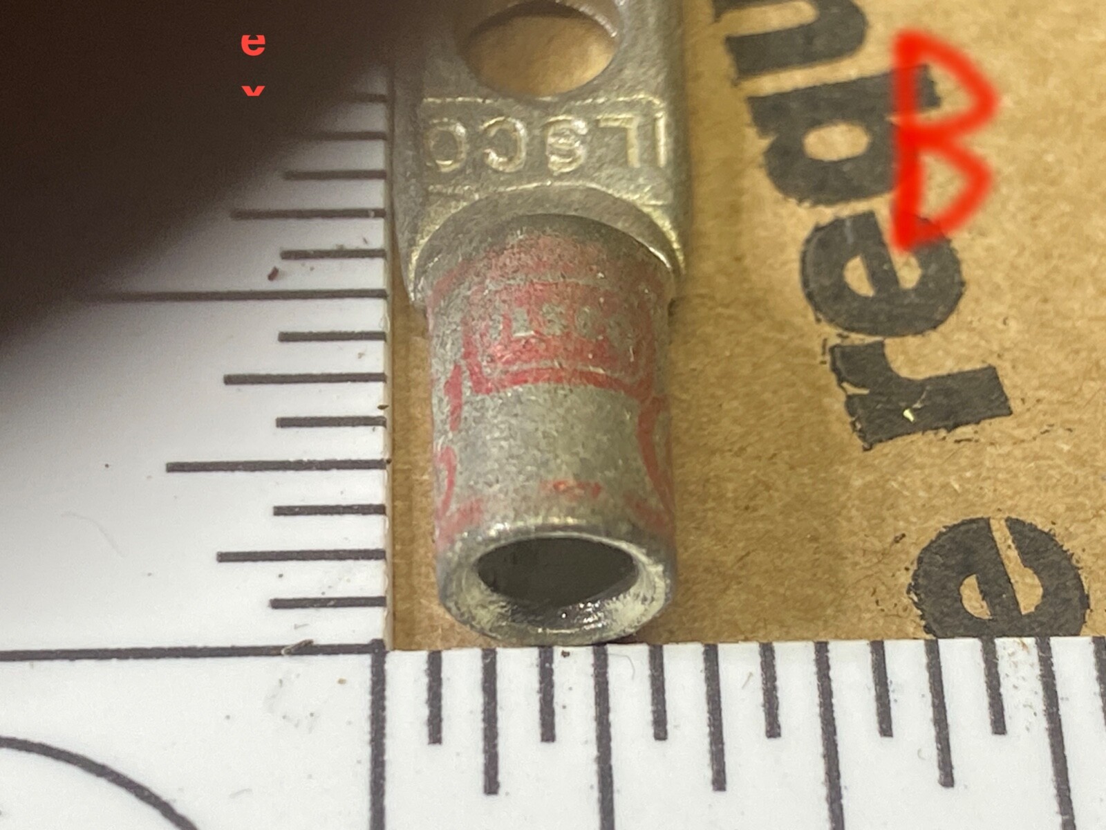Six LISCO CRA8 Tin-Plated Copper Compression Lugs (3/16″ stud)