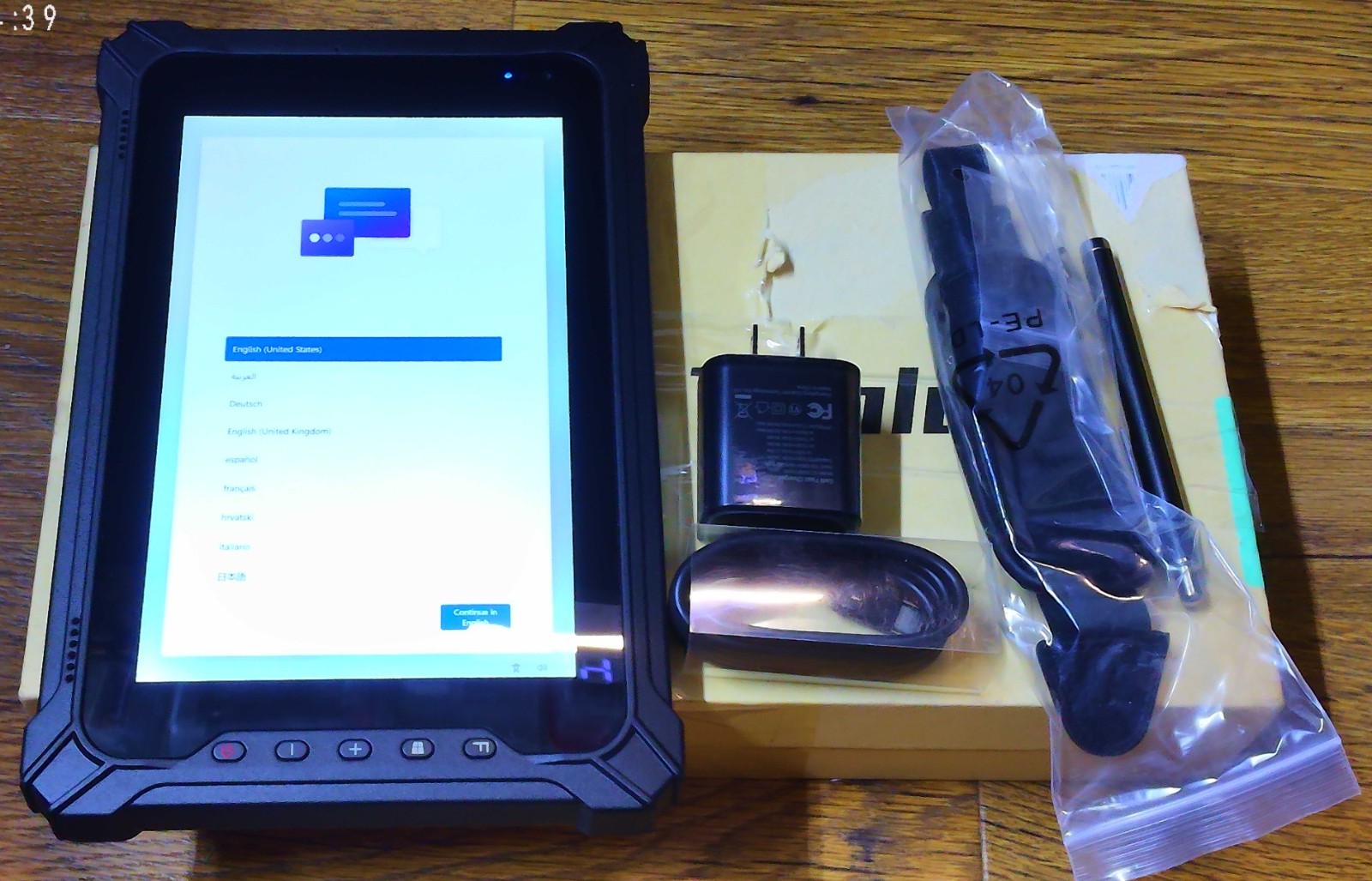 RUGGED TABLET I87 with Honeywell Barcod Scanner RAM8Gb SSD128Gb Windows 11 Pro