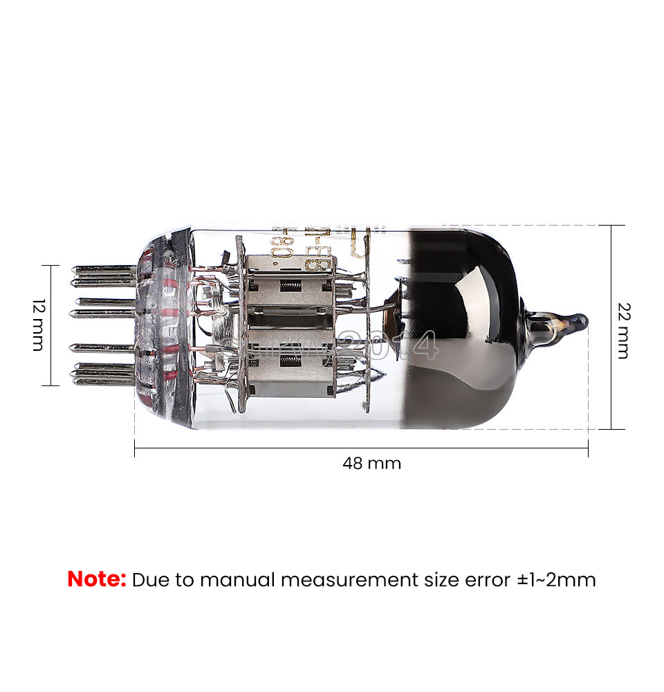 2Pcs 6H2N-EB Vacuum Tube Amplifier Electron Tube Valve Replace 6N2 6H2N 6H2
