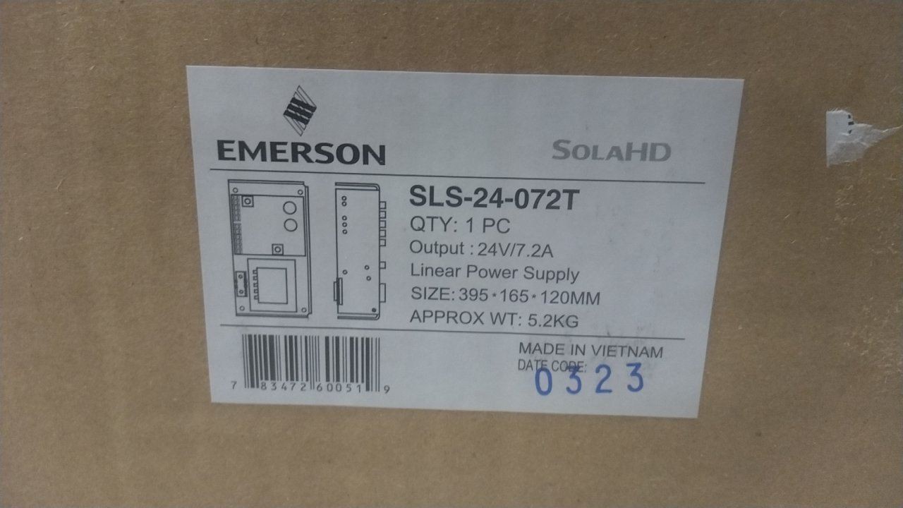 SolaHD SLS24072T 115/230VAC Input 24VDC Output Power Supply