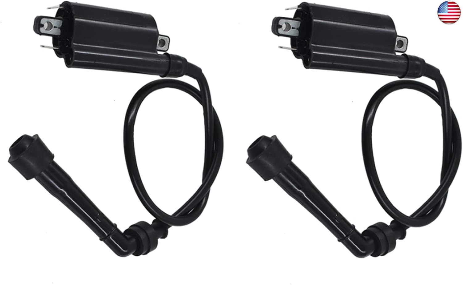 waltyotur 2Pcs Motorcycle Ignition Coils Replacement for Kawasaki EX500 EX500A