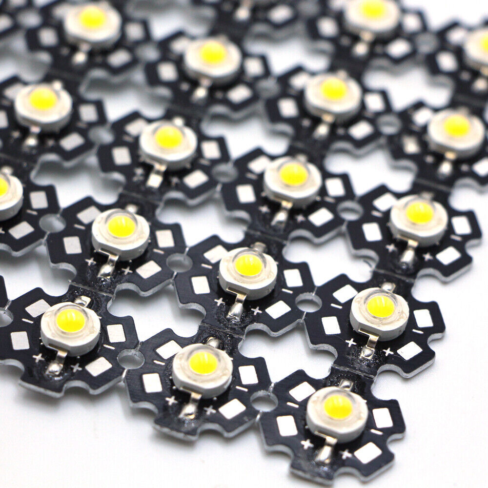 3W High Power SMD LED Chip Lights Beads White Red Blue Yellow With PCB/only led
