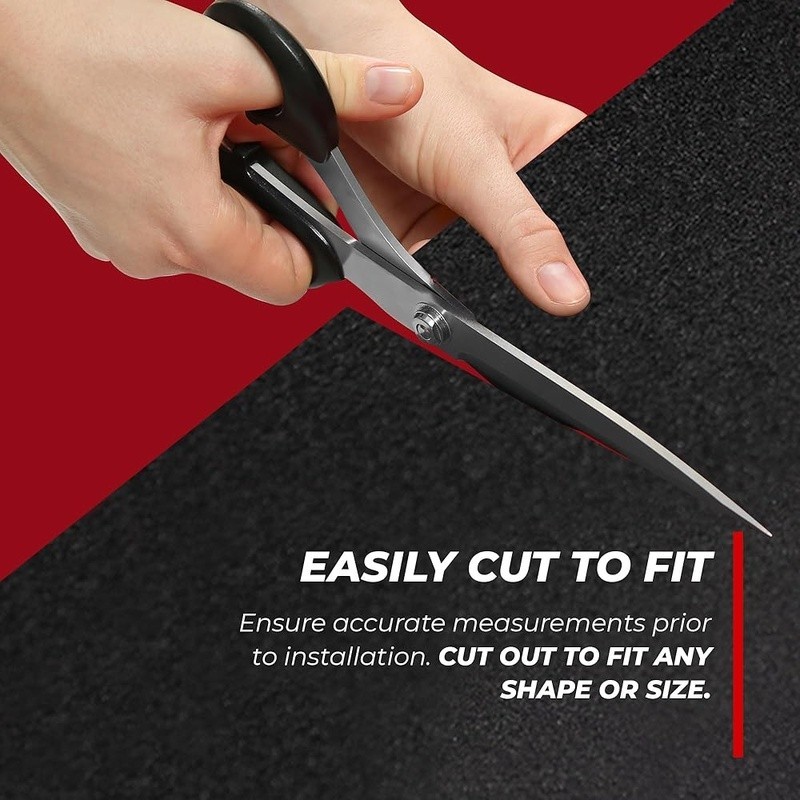 Durable Black Non-Woven Carpet Heavy Duty Protection DIY Car Work & Equipment US