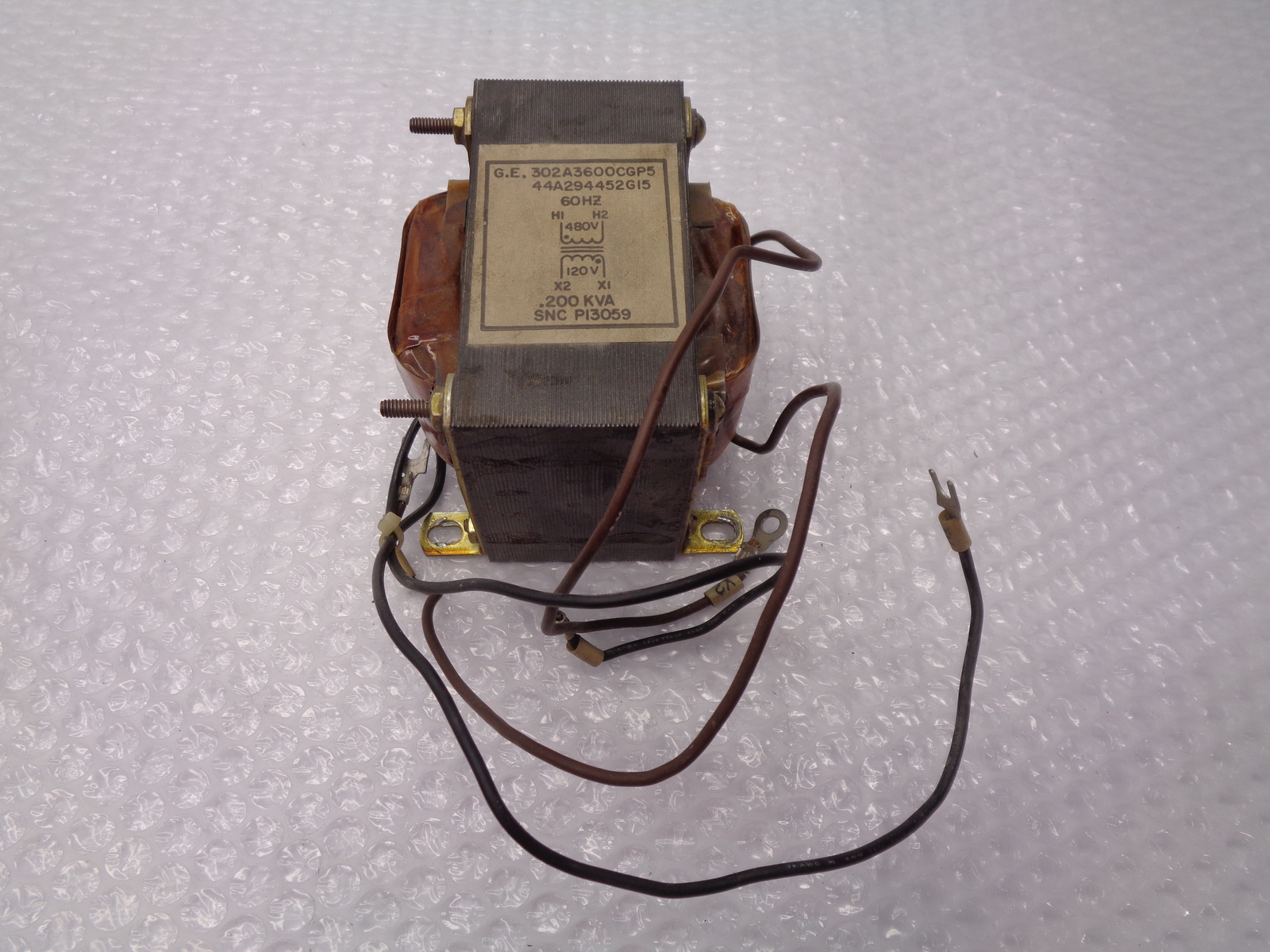GENERAL ELECTRIC 302A3600CGP2 TRANSFORMER UNMP