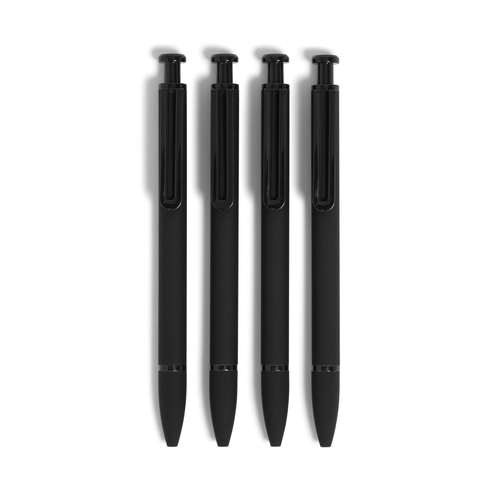 U Brands Midnight Monterey Ballpoint Pens, 4 Count, Black Office Product
