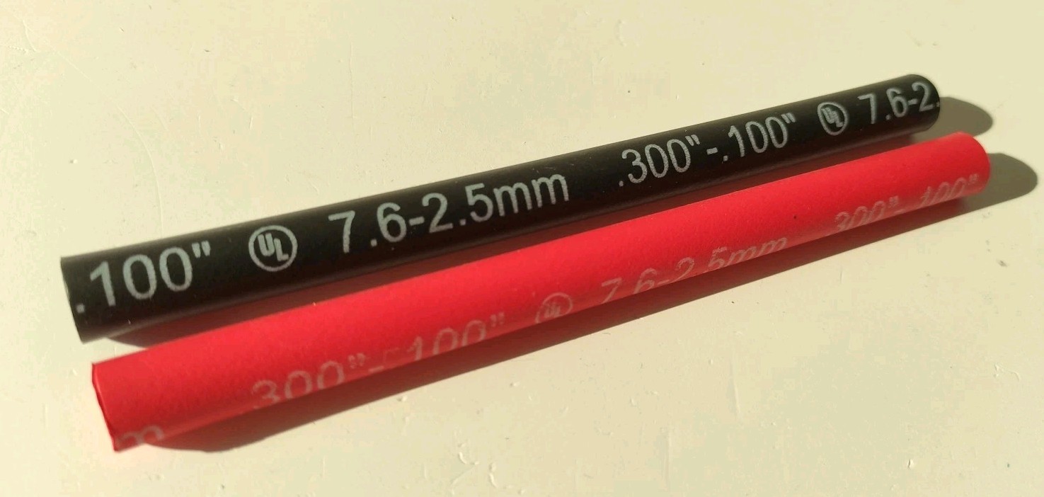 Qty. 5 Heavy-duty #14-8 AWG size Heat Shrink Tube, 6″ Long, 3/8″ I.D., Adhesive