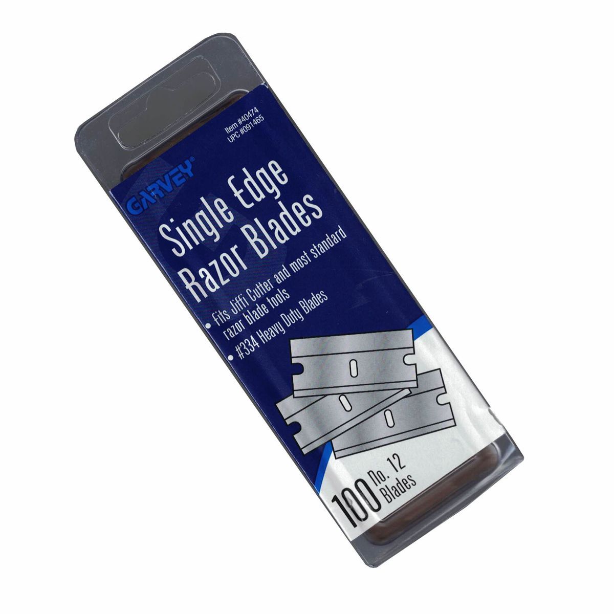 Heavy Duty (#12) Single Edge Razor Blades, Pack of 100 – GB40474