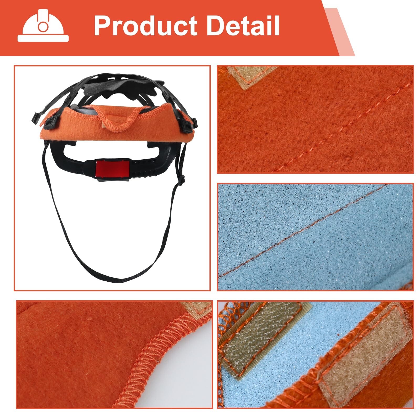 3PCS Hard Hat Sweatband Washable Reusable Sweat Bands for Hard Hats, Replacem…