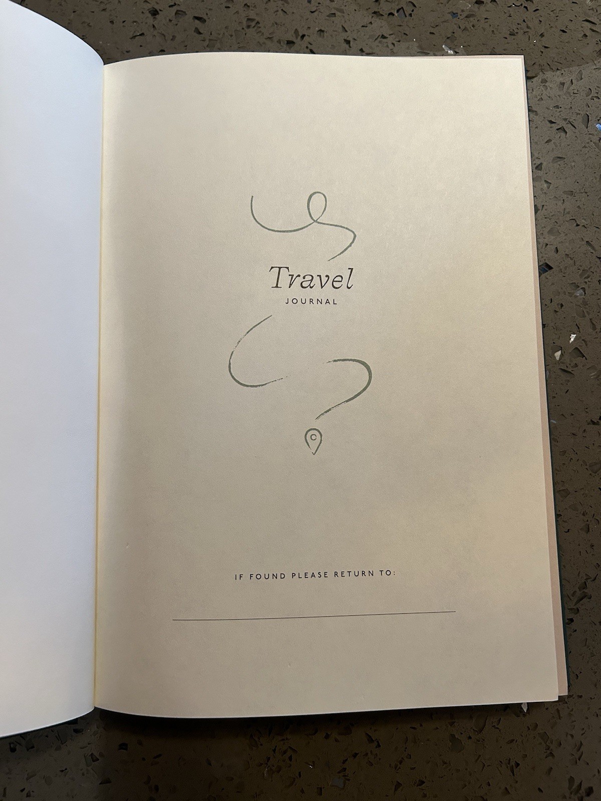 Travel Journal Papier Off Piste Brand New Green Road Less Travelled Journal