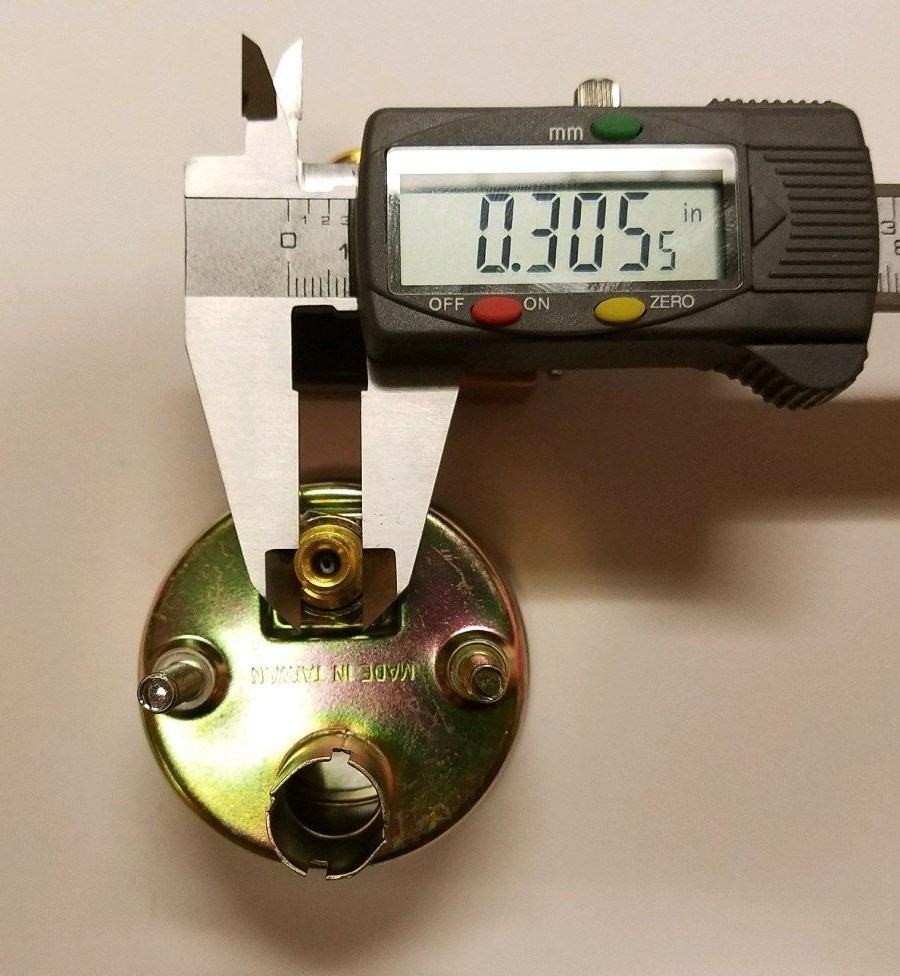 New TRACTOR Oil Amp Temperature Gauge Set W/ CHROME BEZEL for MANY Brands 2″