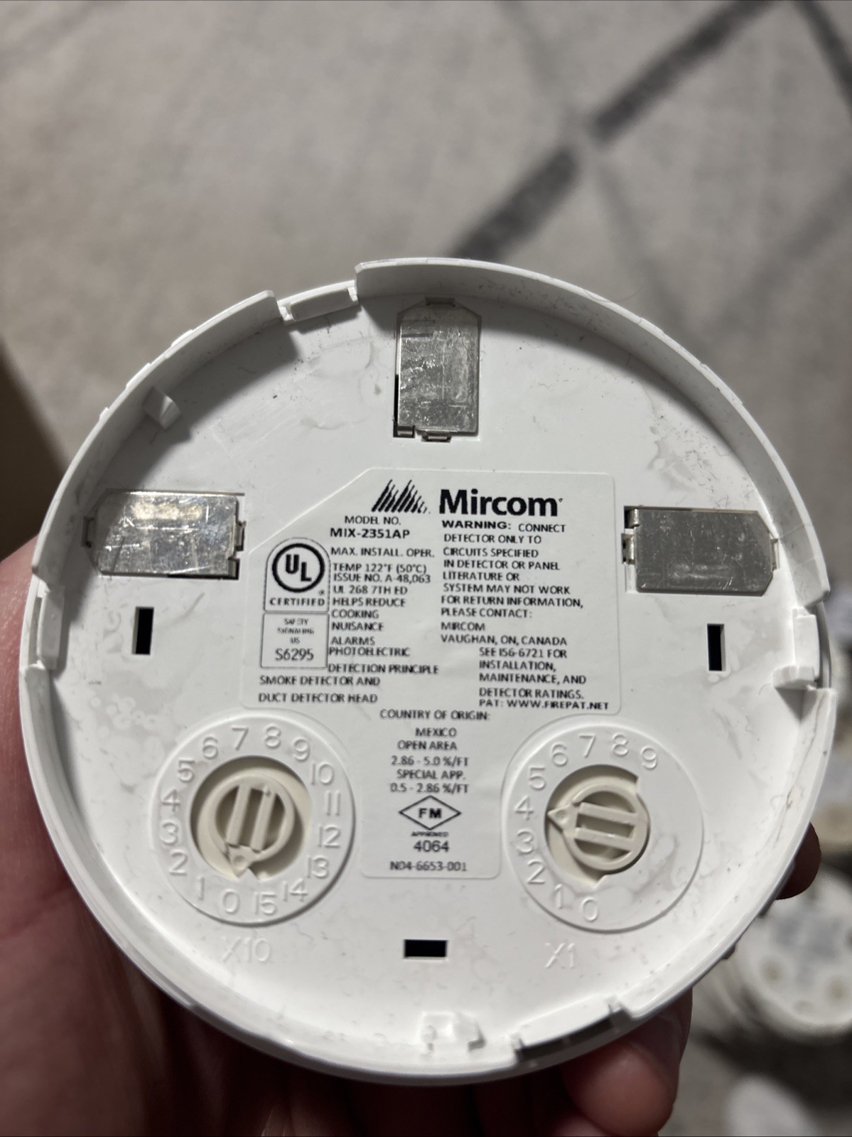 Mircom MIX-2351AP Addressable Smoke Detector