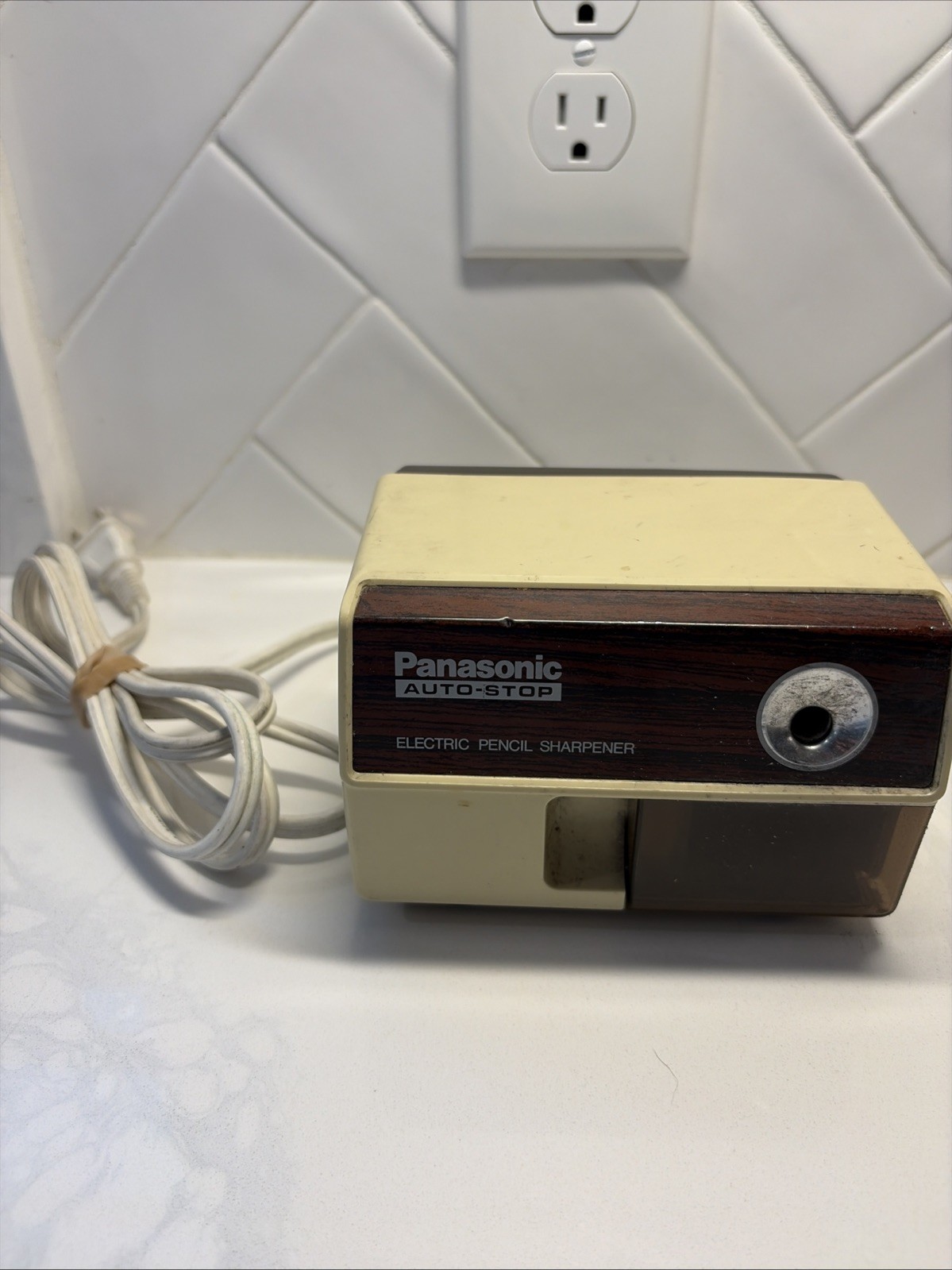 Panasonic KP-110 Auto-Stop Electric Pencil Sharpener Made In Japan Works