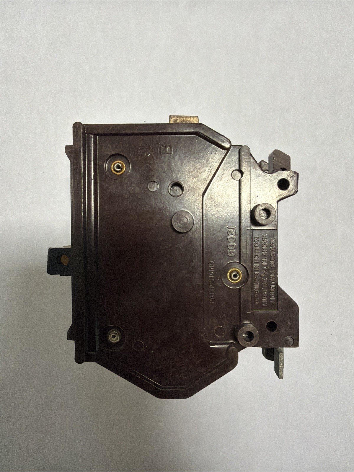 WADSWORTH 30 AMP DOUBLE POLE 240 VOLT CIRCUIT BREAKER METAL FEET TESTED (CHIP)