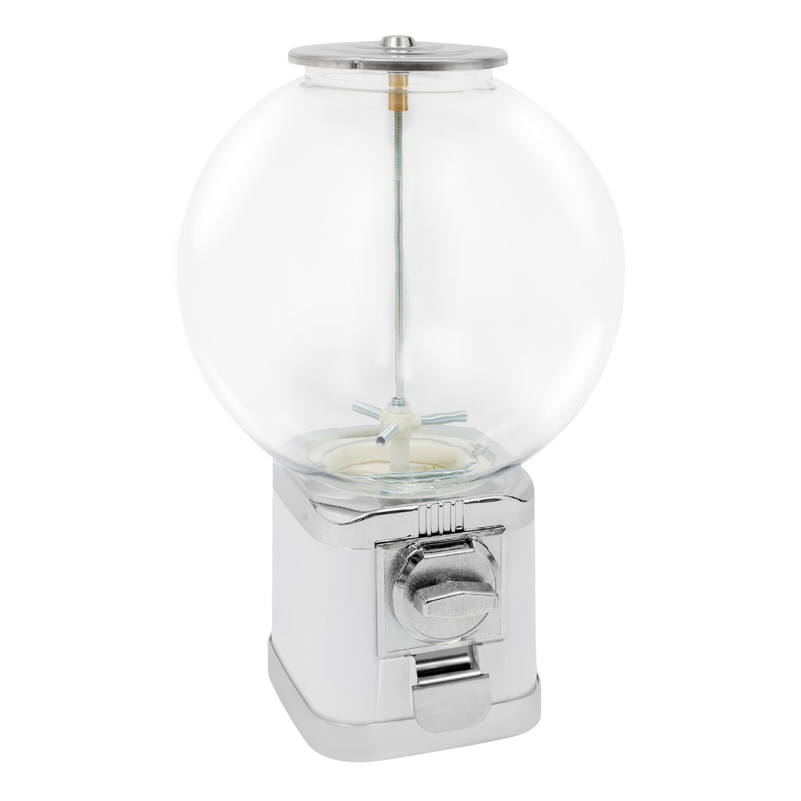 Gumball Dispenser Machine Freestand Bubble Classic Gum Coin Bank Toy Kids W/Keys