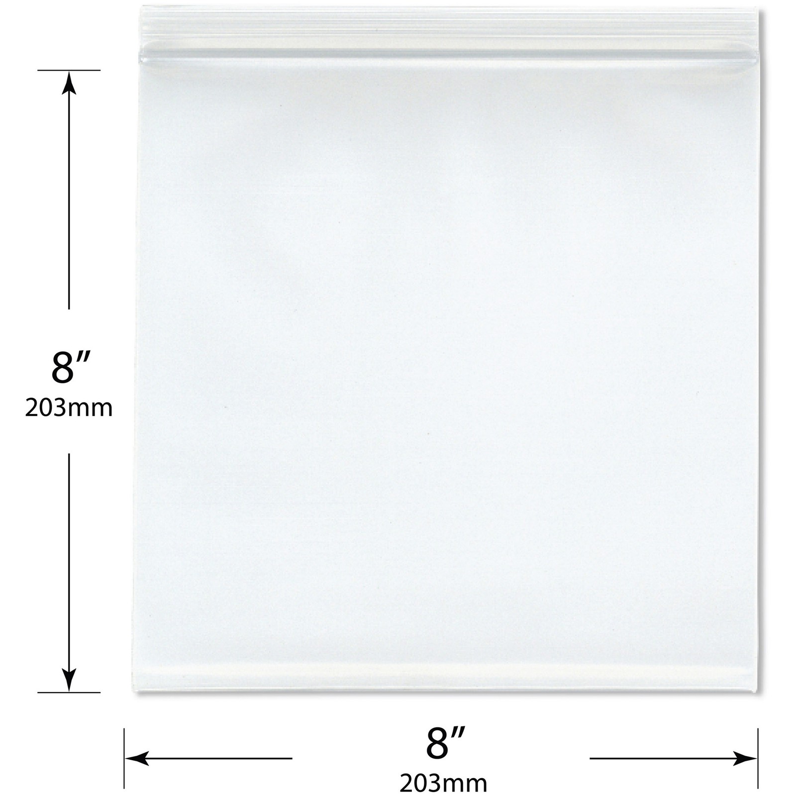 Plymor 8″ x 8″, 8 Mil Extra Thick Heavy Duty Zipper Reclosable Plastic Bags