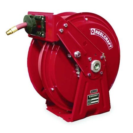 Reelcraft Dp7850 Olp Spring Return Hose Reel, 1/2 In Hose Diameter, 50 Ft