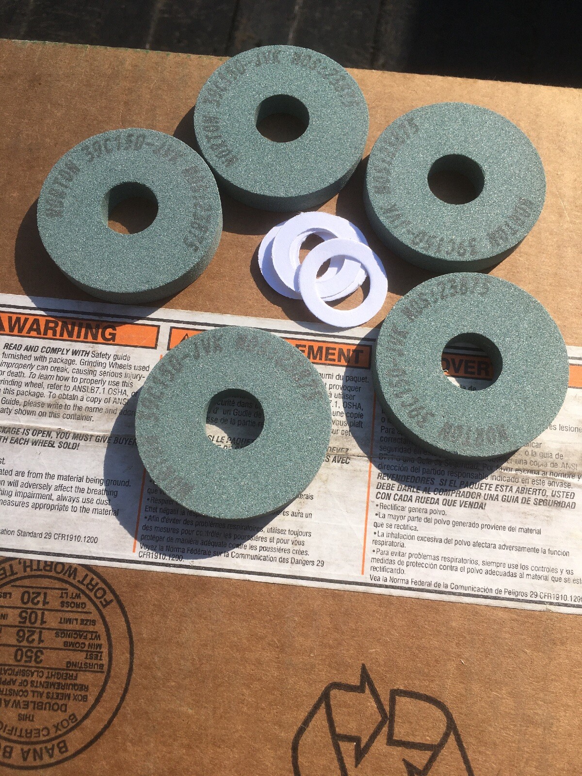 5: Norton 39C150-JVK 2” x .330 x 5/8 Silicone Carbide Tool Post Grinder Wheel