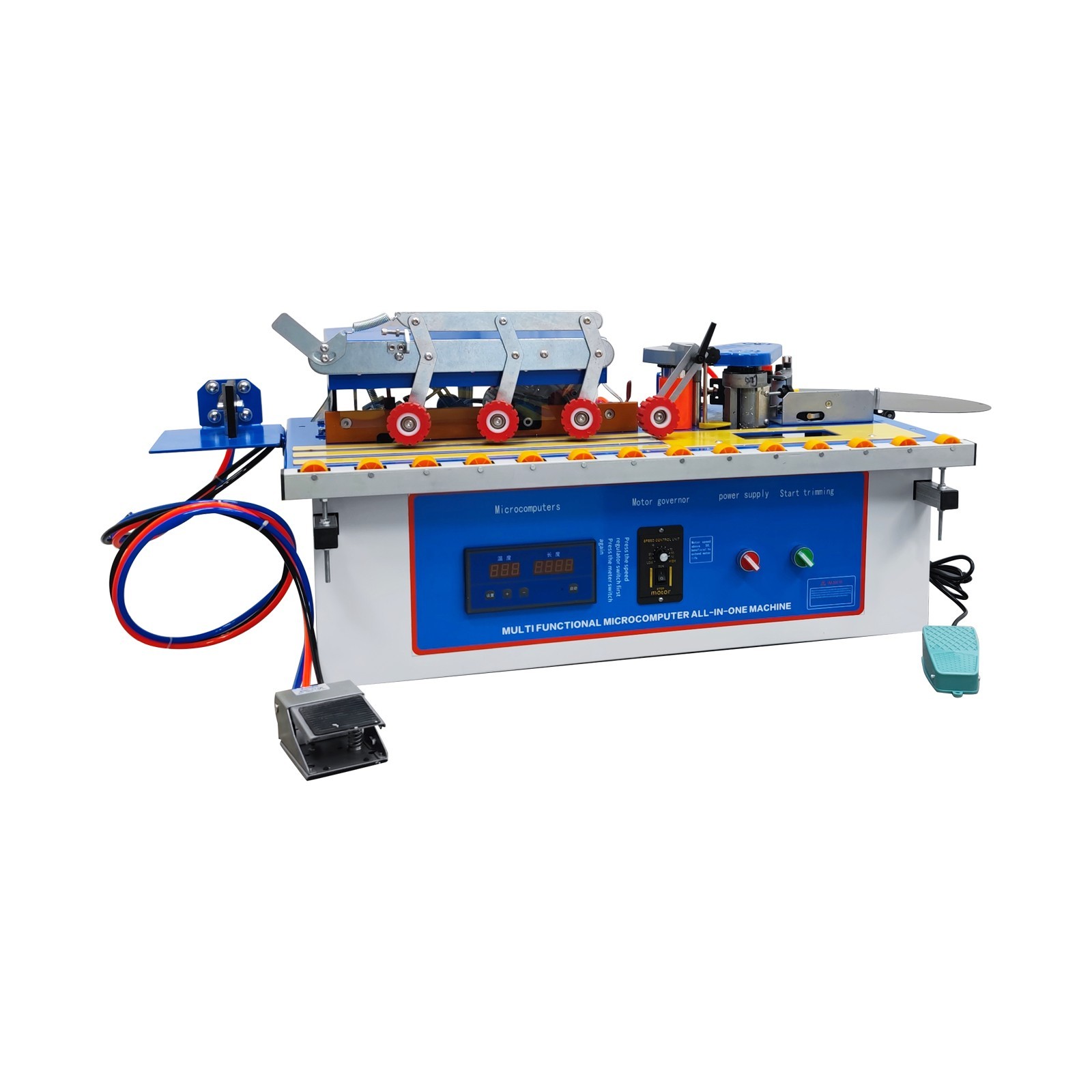 Integrated Edge Trimming Banding Machine for Straight And Curved Edges 0-6m/min