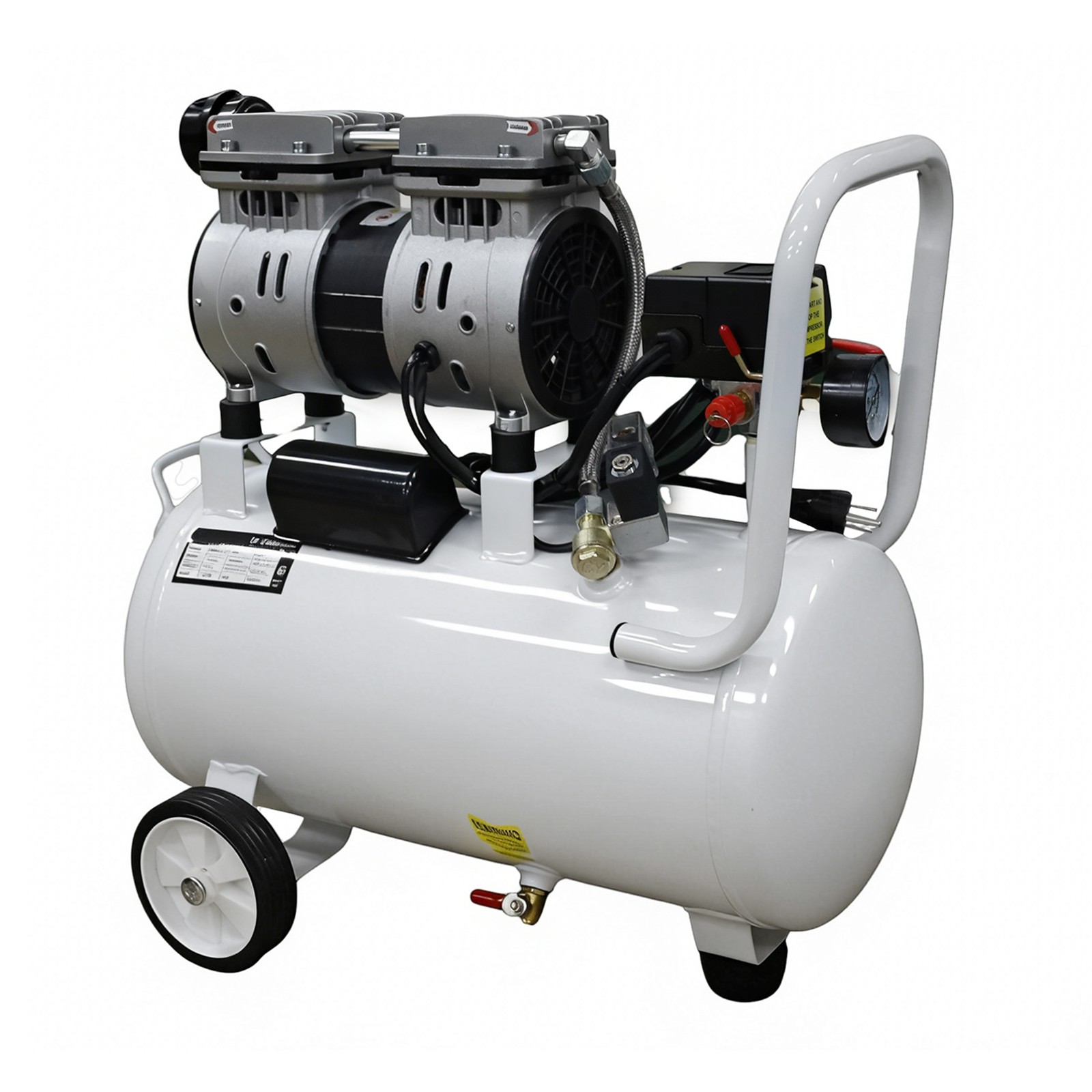 24L 40L/min Dental Medical Air Compressor Silent Air Compressor Oilless 115PSI