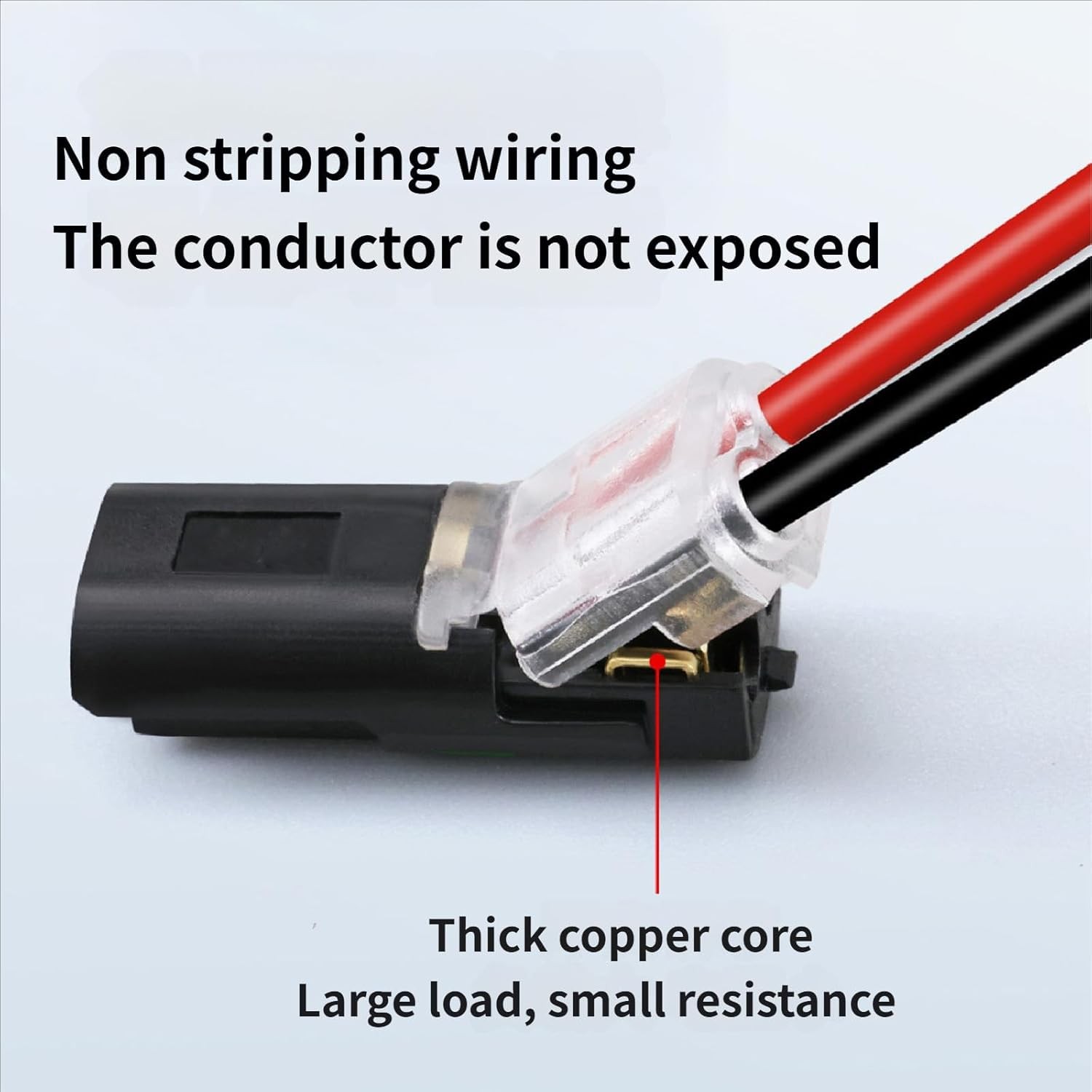 50pcs Double-Wire Plug-in Connector with Locking Buckle, Quick-Clip Fasteners US