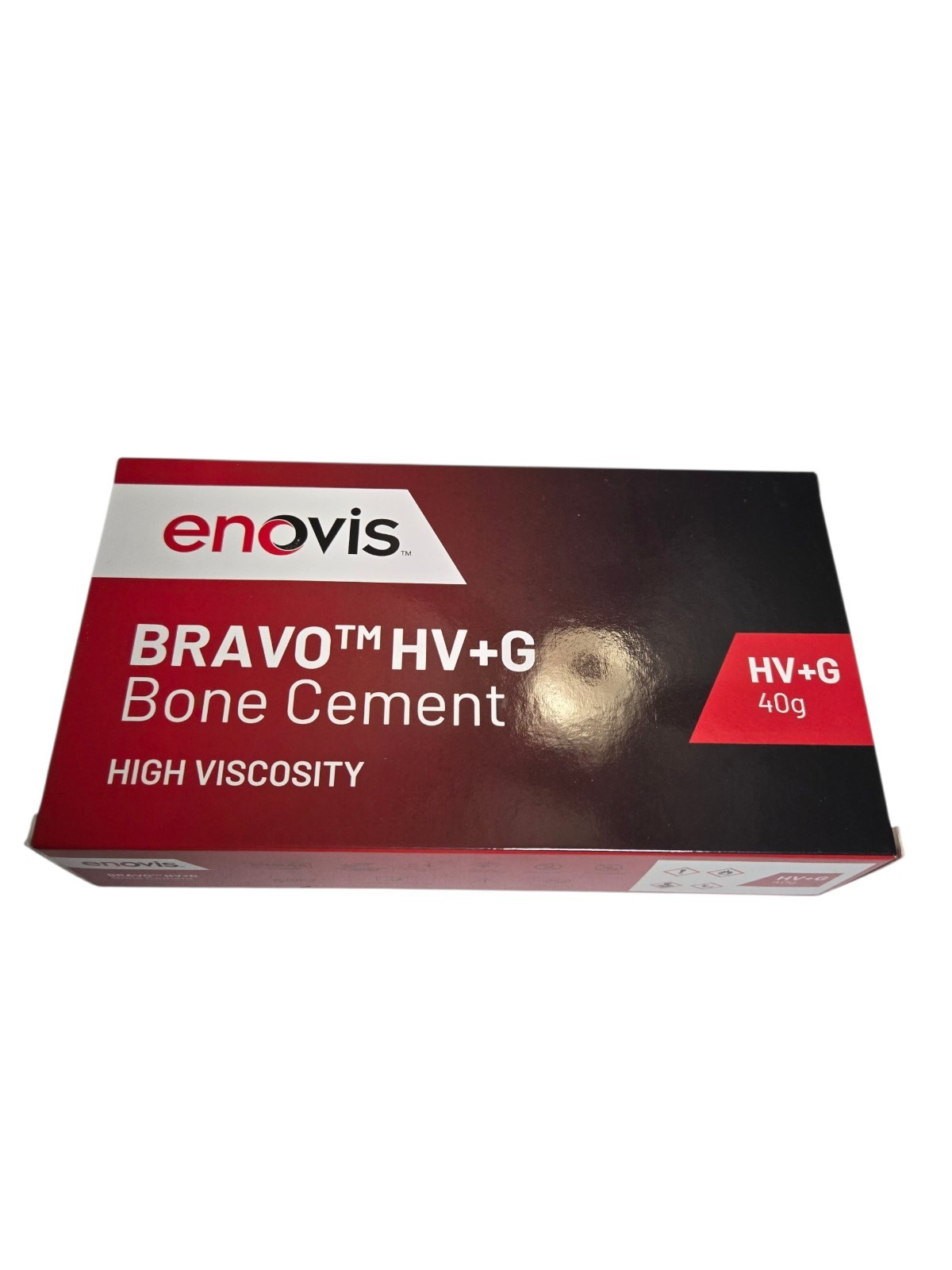 Enovis Bravo HV+G Bone Cement High Viscosity Radiopaque Gentamicin 40g 611-01140
