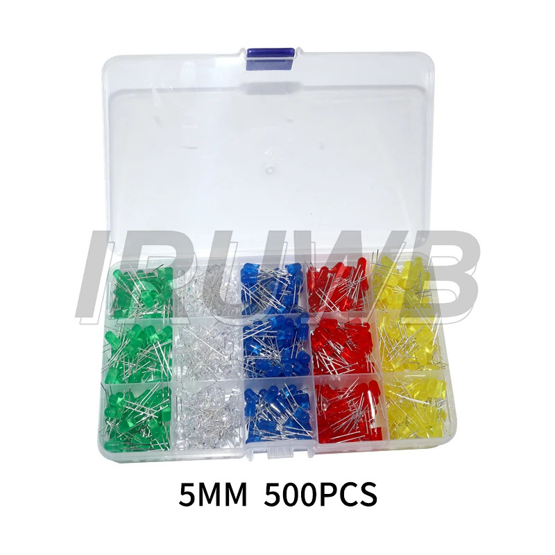 F3 F5 LED Diode Various Kits White Green Red Blue Yellow 3MM 5MM Light Emitting