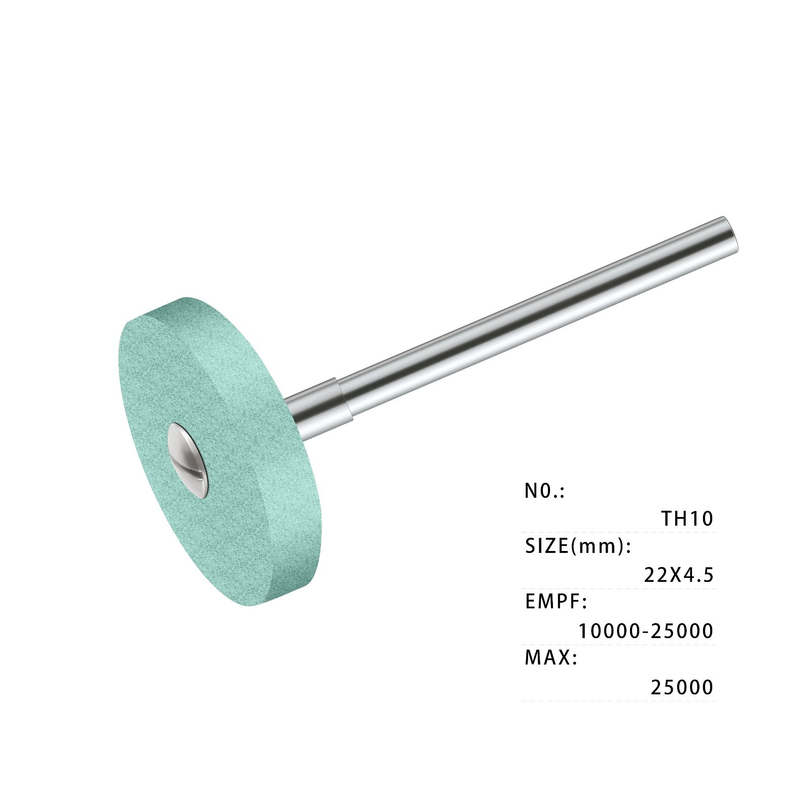 Greenstone Dental Lab Grinding Stone mid coarse 22X4.5 TH10