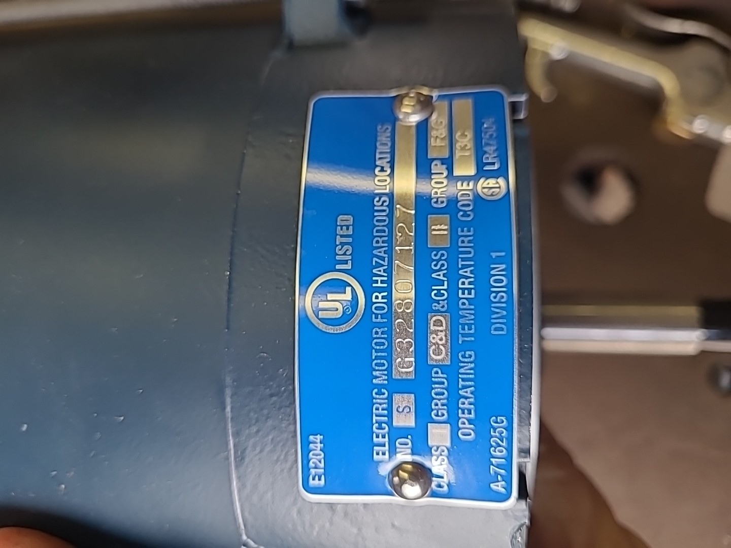 Leeson A6C34XC30B 2hp Explosion Proof Electric Motor
