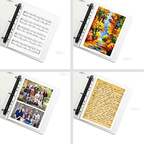 Rubex Sheet Protectors 8.5 x 11 inch Clear Page Protectors Assorted Sizes